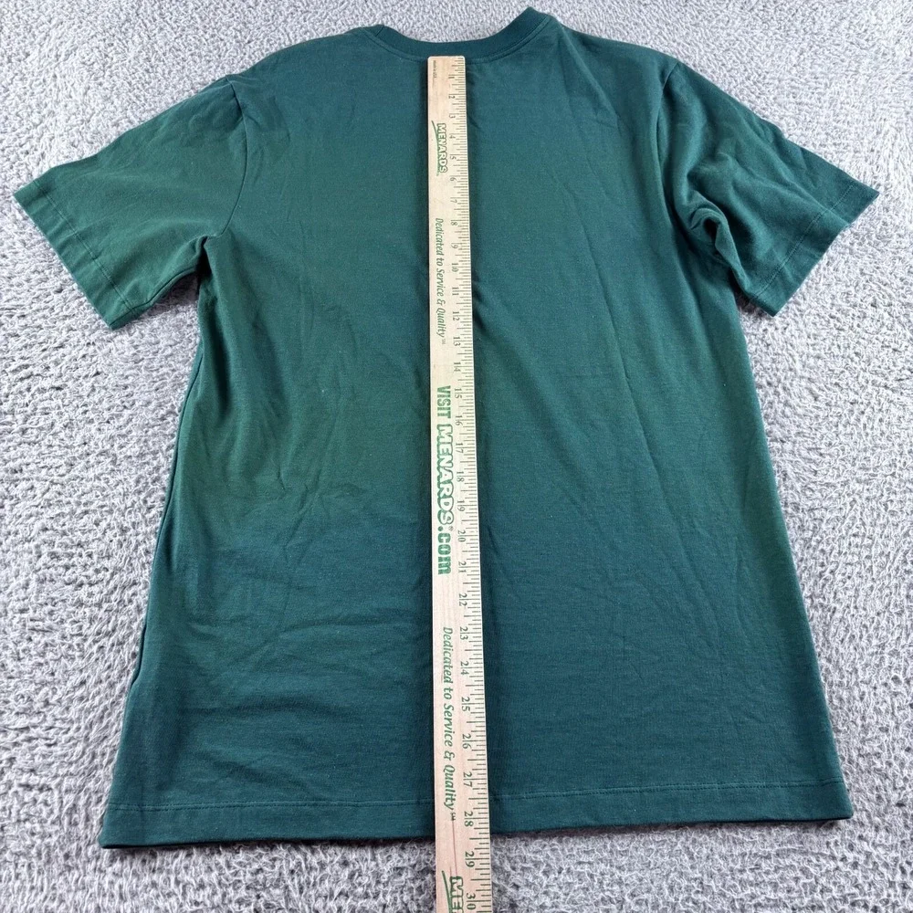 Nike T Shirt Mens S Green Happy‎ Holidays Christmas Tree Graphic Print Tee